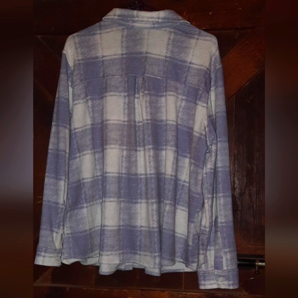 32°Heat Purple Plaid Shacket Jacket 💜 - Picture 7 of 7
